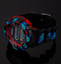 Men Boys Relogio Men LED Digital Date Military Sport Rubber Quartz Watch Alarm Electronic Clock for Men CF
