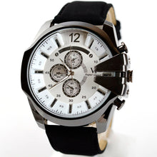 Men Business Watches Top Luxury Analog Steel Case Quartz Dial Military Army Wrist Watch Relogio Masculino CF