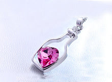 Necklace Women Crystal Necklace Love Drift Bottles Choker Statement Vintage Pendants Necklace Collier CF
