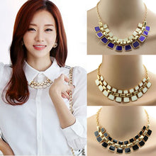 Necklaces Women Hollow Out Enamel Punk Statement Alloy statement necklace Gift CF