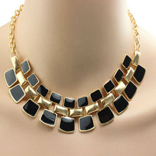 Necklaces Women Hollow Out Enamel Punk Statement Alloy statement necklace Gift CF
