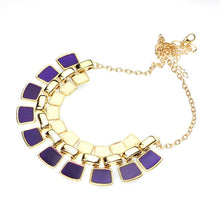 Necklaces Women Hollow Out Enamel Punk Statement Alloy statement necklace Gift CF