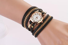 Braided winding Rivet Bracelet Watches relogio feminino Leathe Women's Analog Quartz Wrist Watch Mujer Montre CF