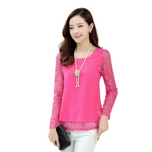 New Arrival Chiffon Blouse Plus Size Women Tops Casual Full Sleeve O-neck S-2XL Spring Shirt 70674 SM6