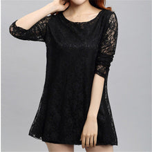 New Arrival Chiffon Blouse Women Plus Size Tops Casual Half Sleeve Peter pan Collar M-4XL Spring Print Long Shirt 70671 SM6