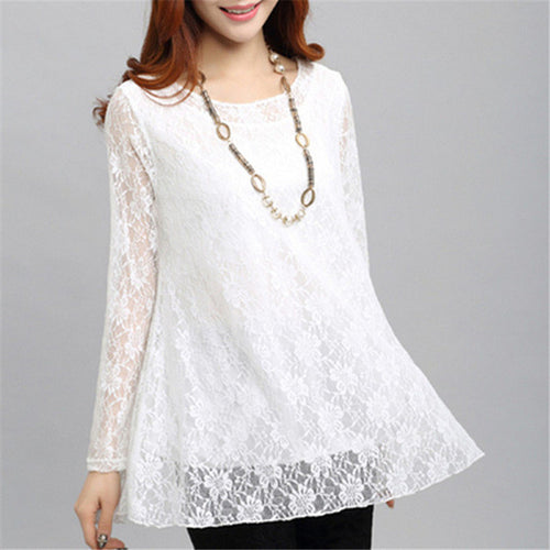 New Arrival Chiffon Blouse Women Plus Size Tops Casual Half Sleeve Peter pan Collar M-4XL Spring Print Long Shirt 70671 SM6