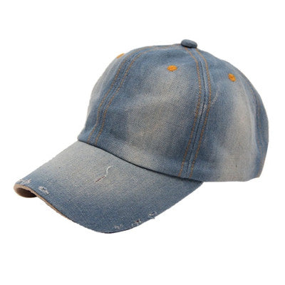 Men's Women's Jean Hats Casual Hat Casual Denim Baseball Cap Sun Hat Gorras CF