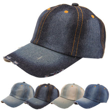 Men's Women's Jean Hats Casual Hat Casual Denim Baseball Cap Sun Hat Gorras CF