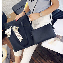Arrive 2PC Women Shoulder Bag Vintage Messenger Bag with Scarves Crossbody Bags Women Bag Large Sac Mujer CF