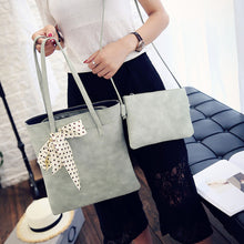 Arrive 2PC Women Shoulder Bag Vintage Messenger Bag with Scarves Crossbody Bags Women Bag Large Sac Mujer CF