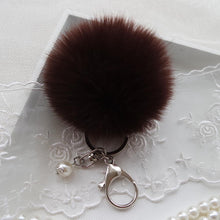 ArriveFaux Rabbit Fur Ball Keychain for Bag Plush Car Key Ring Cars Charm Keys Chain Pendant CF