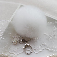ArriveFaux Rabbit Fur Ball Keychain for Bag Plush Car Key Ring Cars Charm Keys Chain Pendant CF