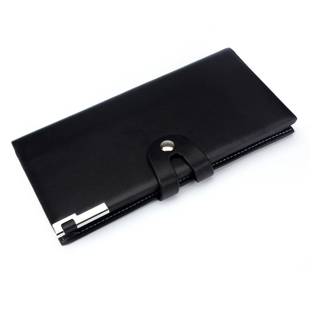 Black Long Wallets Men Bag Leather Wallet Purse Luxury s Design Leather Pu Men Wallets Busines Organizer Cartera CF