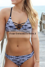 New Black White Print Brazilian Retro Bikini Swim Suits Sexy Printing Swimwear Brazilian Maillot De Bain CF