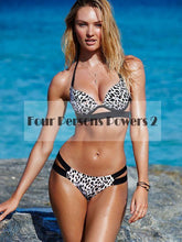 New Black White Print Brazilian Retro Bikini Swim Suits Sexy Printing Swimwear Brazilian Maillot De Bain CF