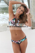 New Black White Print Brazilian Retro Bikini Swim Suits Sexy Printing Swimwear Brazilian Maillot De Bain CF