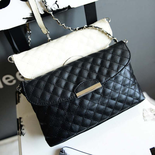 Bags Women Girl Leather Handbag Messenger Shoulder Bag Plaid Design Small Exquisite Sac for CF
