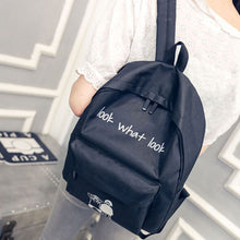 Girl Boy Canvas Casual School Bag Travel Backpack Satchel Printing Rucksack for Women CF