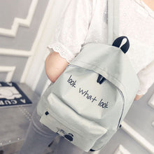 Girl Boy Canvas Casual School Bag Travel Backpack Satchel Printing Rucksack for Women CF
