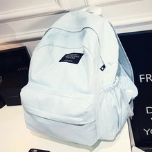 Girls Boys Denim School Bag Travel Backpack Satchel Women Shoulder Rucksack Mochila Light Blue CF