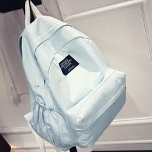 Girls Boys Denim School Bag Travel Backpack Satchel Women Shoulder Rucksack Mochila Light Blue CF