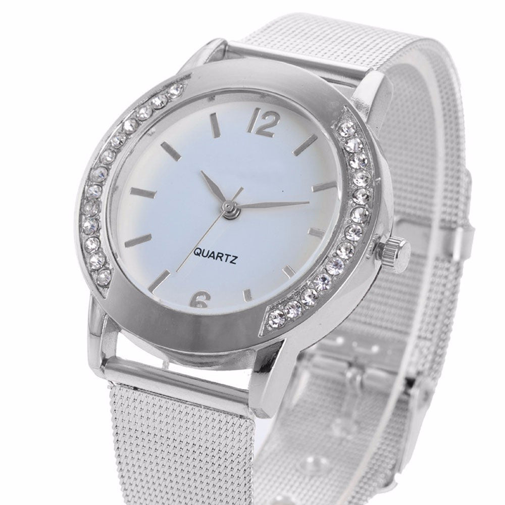 Luxury Rhinestone Bracelet Women Watch Ladies Quartz Clock Casual Women Wristwatch Relogio Feminino CF