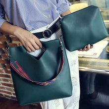 2 PCS Luxury Handbags Women Shoulder Bags Designer PU Leather Crossbody Bag Bolsos Femenina CF