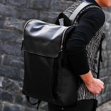Backpack Women Men PU Leather Korean style Black School Bag Travel Satchel Rucksack Bolsa Feminina CF