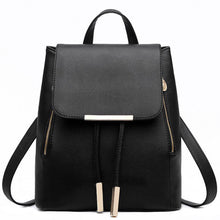 Backpack Women PU Leather Black Korean style Schoolbags Travel Shoulder Bag Backpacks Bolsa Feminina CF