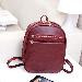 Backpacks Women PU Leather Travel Black School Bag For Teenage Girls Mochila Feminina CF