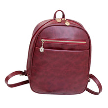 Backpacks Women PU Leather Travel Black School Bag For Teenage Girls Mochila Feminina CF