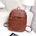 Backpacks Women PU Leather Travel Black School Bag For Teenage Girls Mochila Feminina CF