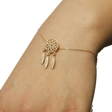 Bracelet Women Charm dreamcatcher Hollow out Silver Golden Bracelets Bangle Charm Jewelry Gift CF