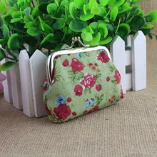 Coin Purse Women Lady Retro Vintage Flower Print Small Wallet Hasp Purses Clutch Bag CF