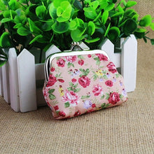 Coin Purse Women Lady Retro Vintage Flower Print Small Wallet Hasp Purses Clutch Bag CF