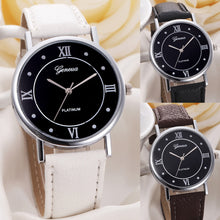 Geneva Watch Women Dress Watches Luxury Analog Quartz Clock Women Men Rhinestone Hour Relojes CF