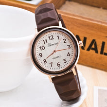Geneva Women Watches Round Dial Silicone Band Quartz Analog Dresss Watch Relogio Feminino CF