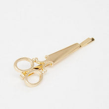 Girls Crystal Hair Clips Hair Pins Unique Scissors Design Headwear Accessories Hair Clips Gold Silver CF