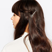 Girls Crystal Hair Clips Hair Pins Unique Scissors Design Headwear Accessories Hair Clips Gold Silver CF