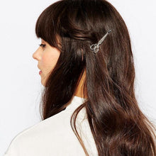 Girls Crystal Hair Clips Hair Pins Unique Scissors Design Headwear Accessories Hair Clips Gold Silver CF