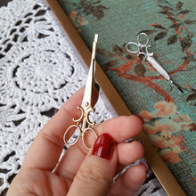 Girls Crystal Hair Clips Hair Pins Unique Scissors Design Headwear Accessories Hair Clips Gold Silver CF