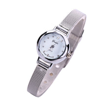 Lady Silver Watches Women Full Stainless Steel Quartz Wristwatches Relojes Mujer Relogio Feminino CF