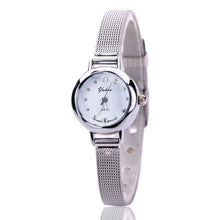 Lady Silver Watches Women Full Stainless Steel Quartz Wristwatches Relojes Mujer Relogio Feminino CF