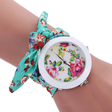 Leisure Womens Quartz Watch Rhinestone Crystal Bracelet Clock Scarves Watch Relogio Feminino CF