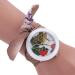 Leisure Womens Quartz Watch Rhinestone Crystal Bracelet Clock Scarves Watch Relogio Feminino CF