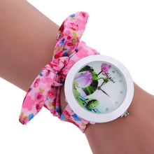 Leisure Womens Quartz Watch Rhinestone Crystal Bracelet Clock Scarves Watch Relogio Feminino CF