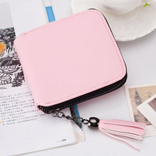 Lovely Wallet PU Leather Change Purse Money Coin Purses Carteras Women Short Small Purses with Tassel CF