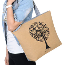 Luxury Handbags Women Bags Designer Cute Tree Printing Canvas Shoulder Bag Casual bolsos femenina CF