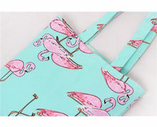 Luxury Handbags Women Bags Designer Flamingos Canvas Shoulder Shopping Bag bolsos femenina CF