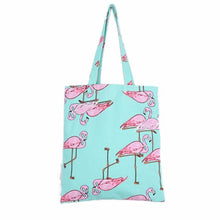 Luxury Handbags Women Bags Designer Flamingos Canvas Shoulder Shopping Bag bolsos femenina CF